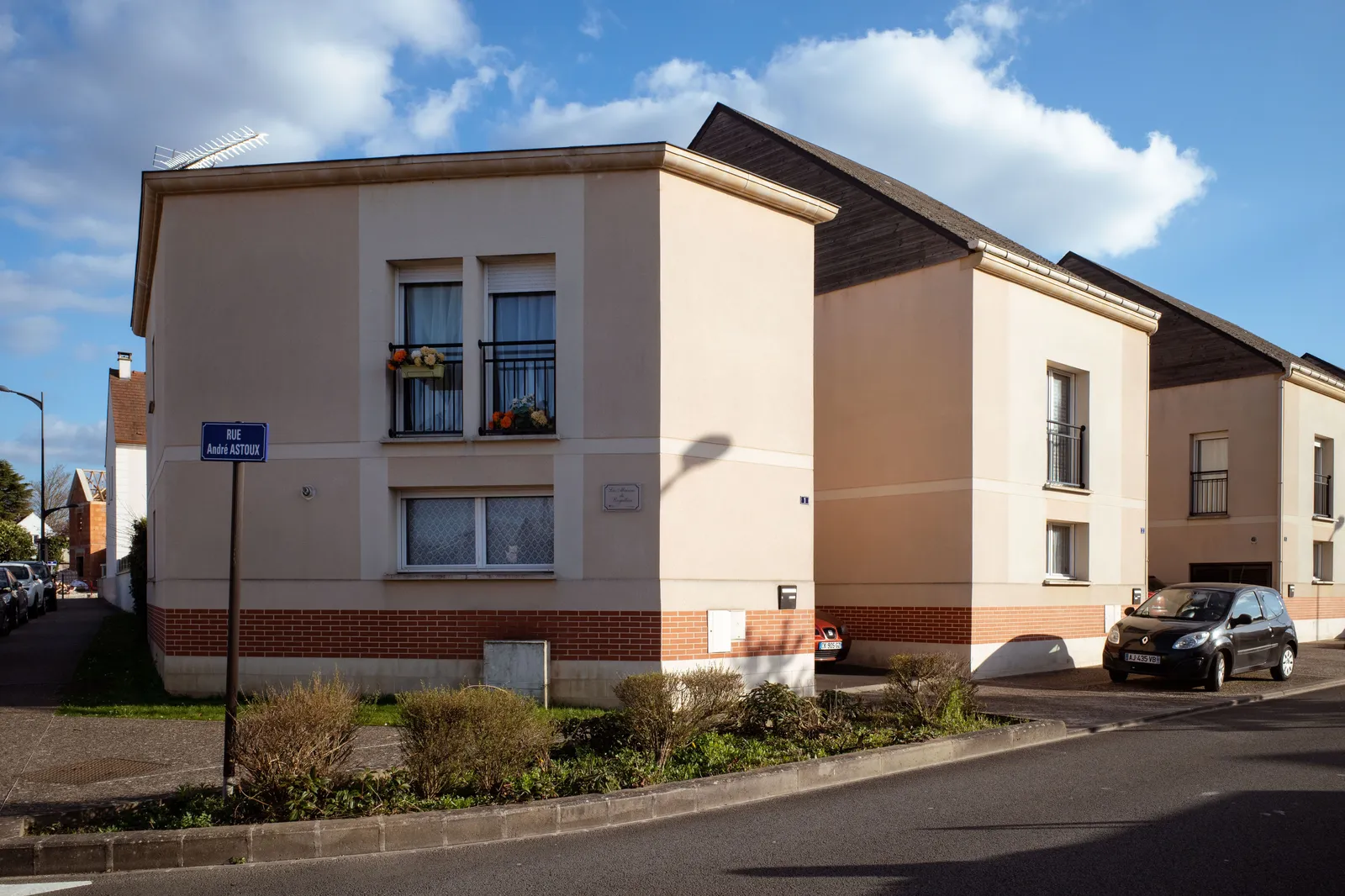 Façade de maison rénovée